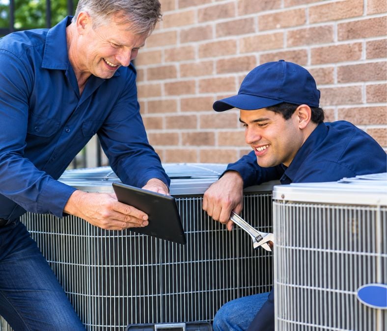 Franklin TN air conditioning repair and AC maintenance service on an outdoor condenser unit