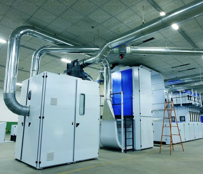 Professional HVAC system installation and testing