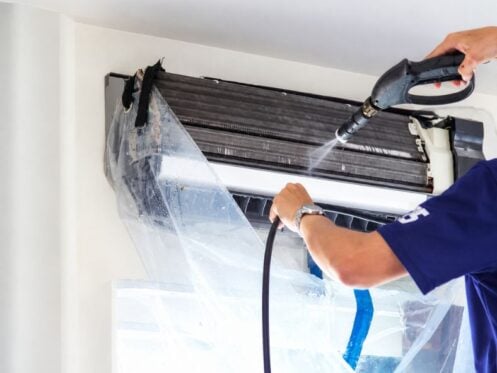 Professional air conditioner repair in MT. Juliet, TN at a home